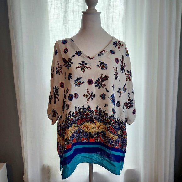 Ann Taylor Loose Flowy Tunic Blouse. Size Large - Picture 1 of 9